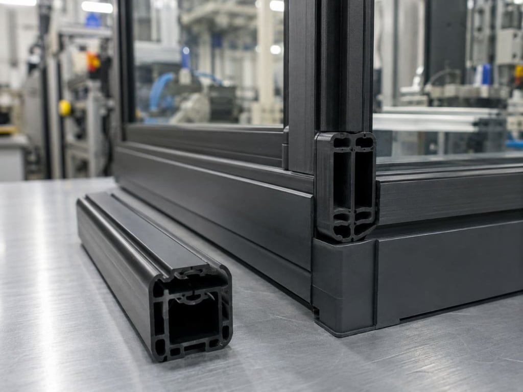 Custom Plastic Extrusion Profile for Industrial Equipment