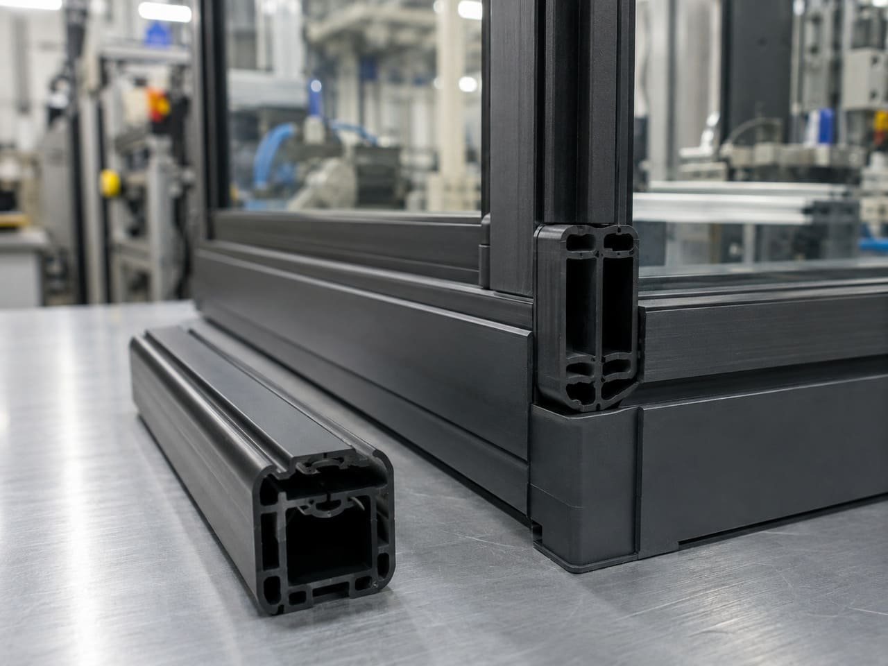 Custom Plastic Extrusion Profile for Industrial Equipment