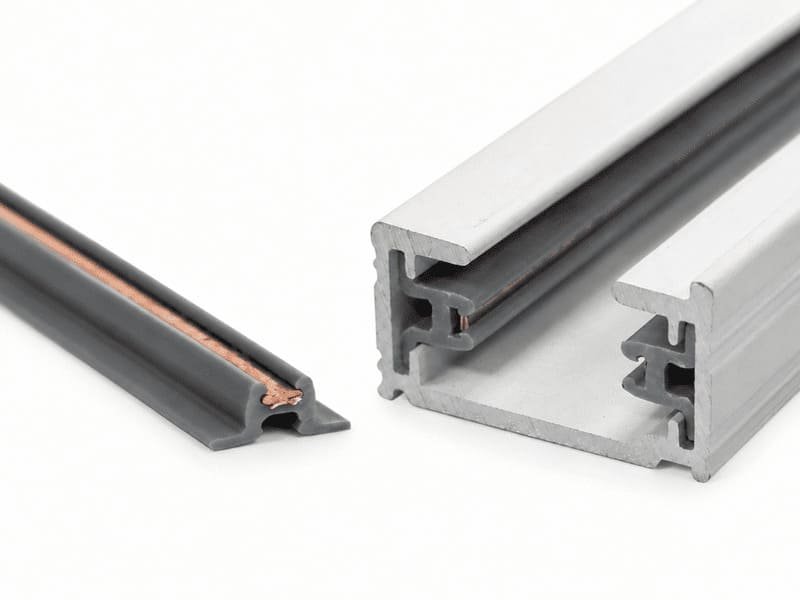 Custom Copper Conductor Strip for Track Lighting Rail